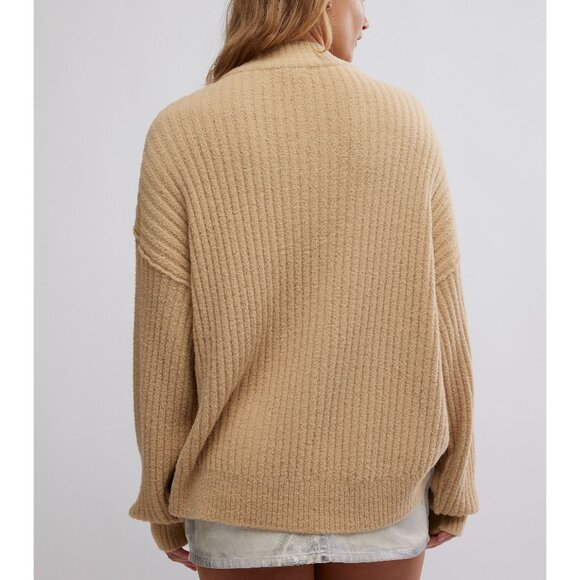 FREE PEOPLE Cozy Tan Sweater - Picture 3 of 9